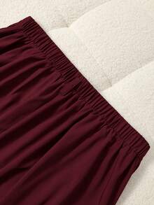 GlowEve CURVE Chân váy chữ A cạp cao cho nữ cỡ lớn, thanh lịch khi đi làm - Màu tím  Violet - Xem 4