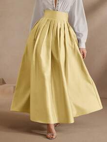 Anewsta 高腰优雅蓬蓬公主风长裙女式半身裙