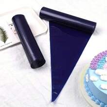 50 túi đựng bánh ngọt dùng một lần, túi bắt kem PET dày 16 inch dùng để trang trí bánh, phụ kiện làm bánh chuyên nghiệp - Màu xanh lam - Xem 3