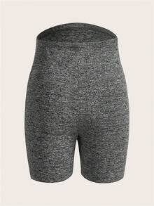 SHEIN 2pcs/Set Maternity Knitted Short Tight-Fitting Maternity Leggings Shorts - Multicolor - View 7