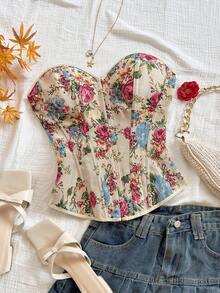 Soleia Top de camisola elegante de jacquard para mujer, de verano - Multicolor - Ver 6