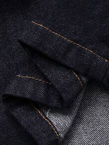 DAZY Women's Casual Pocket Jacket And Jeans Pants 2-Piece Suit, Autumn - Blue - View 7