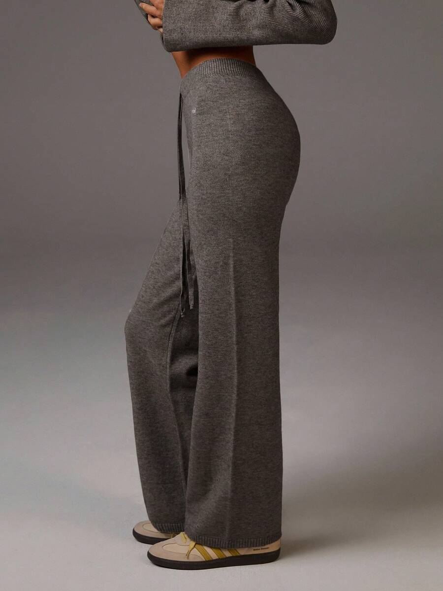 Athîral Women's Casual Drawstring Loose Knit Pants,Fall,Fall Clothes For Women - Grey - View 1