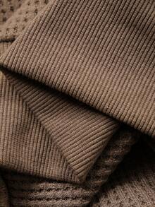 Dazy-Less Women's Loose Casual Sweatshirt, Fashion Business Casual Style, Autumn/Winter - Brown - View 3