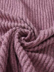 4pcs Girls Ribbed Long Sleeve Top And Leggings Pajama Set, Grey & Pink - Multicolor - View 6