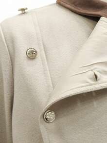 SHEIN Teen GirlCasual Hooded Fleece Jacket, Daily Wear