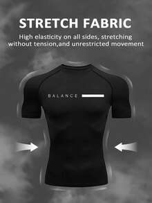 Gym Rark Set de 2 piezas de camiseta de manga corta casual y pantalones cortos con cordón para hombre - Negro - Ver 5