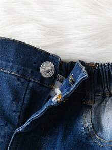 2件套年轻男孩休闲连帽格子夹克和水洗牛仔裤，秋季 - 彩色 - 查看 7