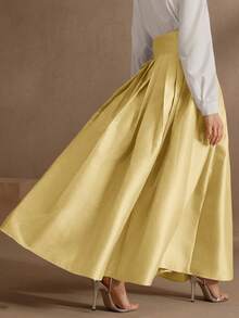 Anewsta 高腰优雅蓬蓬公主风长裙女式半身裙