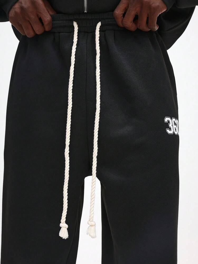 SUMWON Loose Fit Jersey Jogger Pants With Drawstring Waist And Elastic Ankle Cuffs For Casual Comfort Plain