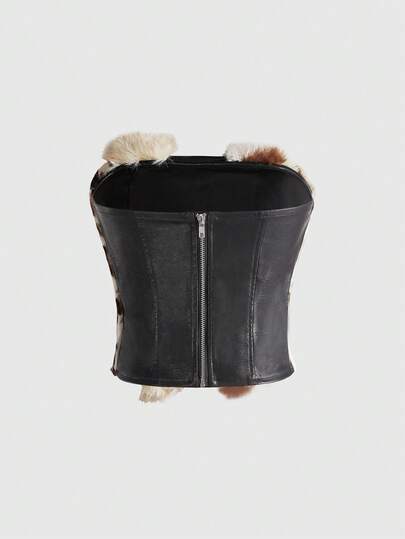 Hippie Top vintage hippie imprimé animal patchwork doux pour femme Millennium Babe