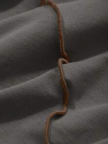 FRIFUL Women's Loose Cropped Sweatshirt With Ruffle Hem, Grey, Spring Apparel