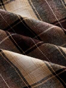 HIMLAND Men's Woven Pocket Plaid Wide Leg Loose Elastic Waist Casual Pants Vintage Pants Men Men Drawstring Pants Men Pajama Pant Lounge Pants Men Plaid Pants - Multicolor - View 6