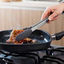 1 pieza Pinzas de cocina de acero inoxidable de alta calidad con grifo de nailon - Multicolor - Ver 6