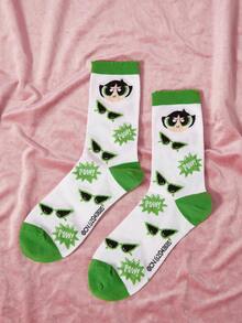 THE POWERPUFF GIRLS X SHEIN Calze lunghe da donna - Multicolore - Visualizzare 3