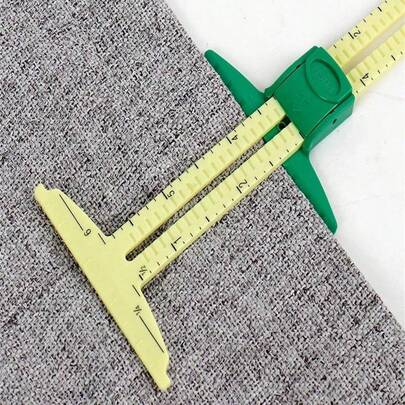 1/2pcs Inch Ruler Scale 5-IN-1 Sewing Seam Ruler Measuring Gauge Patchwork Quilting Tailor Ruler Sizer Helper Aluminum Plastic Sliding Gauge Saudi National Day(No CM Scale) Mother Day Gift,Mothers Day Gifts Women 4th Of July Decor , Household Items ,Fourth Of July , Costura Craft Supplies