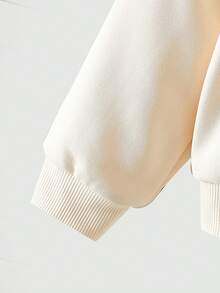 女童长袖蝴蝶结格子百褶裙卫衣套装，圣诞节，秋冬 - 杏色 - 查看 8