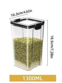 Tea Cans, Sealed Cans, Storage Bottles, Cereals, Storage Bottles, Transparent Plastic Food Cans, Dry Goods Storage, JarsClear Food Storage Jar - Clear - View 11