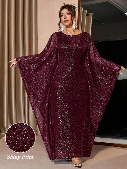 Cravure Vestă exterioară fără mâneci, cu paiete, de lux, pentru femei, mărime plus, elegantă pentru petreceri, banchete și evenimente, set de două piese, alungită și slăbită