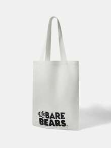 We Bare Bears X SHEIN Túi Tote Nữ Dễ Thương Đa Năng Di Động - Hoạt hình - Xem 6