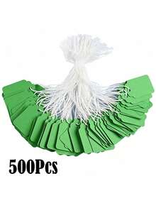 100/200/500个 35x22mm 牛皮纸卡片棉绳空白防水防撕裂白色价格标签 零售定价 珠宝礼品包装 派对婚礼回礼 商店用品 办公活动 商业工艺品展示 商品陈列 - 彩色 - 查看 10