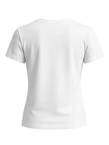 CALVIN KLEIN JEANS Women's Classic Fit Quick-Dry Skin-Friendly Vacation School Casual White J20J220253-YAF - Bright White - View 3