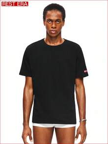 SHEIN Rest Era 3pcs/Set Men's Comfortable Casual Base Layer Tops