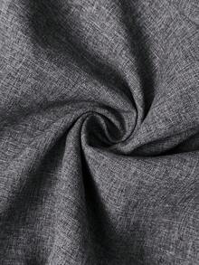 SHEIN Casual Dark Grey Maternity Trousers With Adjustable Waistband Long Plain Woven Fabric Design