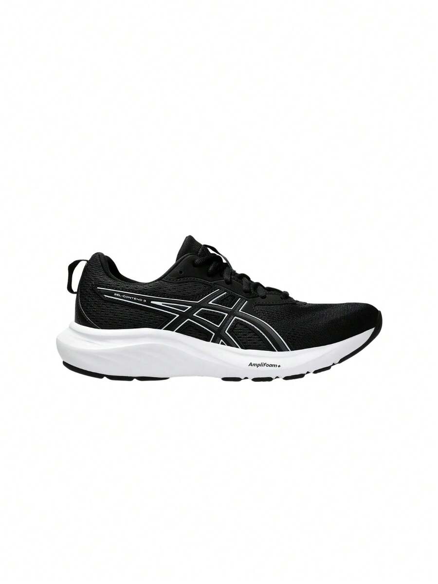Asics Gel-Contend 9 Women Running Shoes Black / White 1012B681 - Black/White - View 1