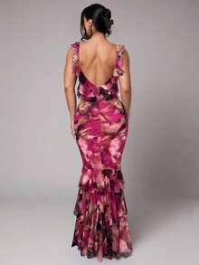 Silquee Váy không tay in họa tiết tối giản dành cho nữ - Nhiều màu - Xem 1