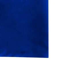 GlowEve CURVE Plus Size Women Elegant Solid Color Notched Neck Short Sleeve Dress - Royal Blue - View 3