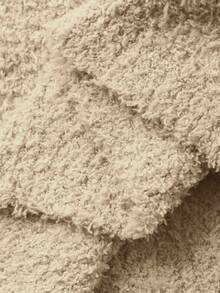 DAZY 2件套冰淇淋印花抓绒针织宽松蓬松睡衣套装，女士秋冬舒适保暖服