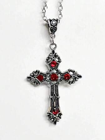 Goth 1 pezzo Collana con ciondolo a forma di spada in lega di zinco alla moda, regalo per donne per appuntamenti