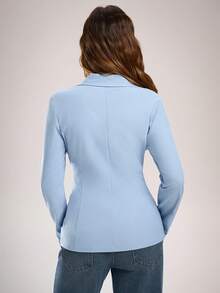 SHEIN Forever 21 Xuân & Hè Ngày lễ tình nhân/Thanh lịch/Thường ngày/Cổ điển/Lễ hội/Hòa nhạc đồng quê/Bữa sáng muộn/Tiệc về quê/Lễ Phục sinh/Khách/Tiệc trà/Cơ bản/Hòa nhạc/Tiệc vũ hội/Đám cưới/Lễ hội Rave/Trang trọng/Phong cách phương Tây/Cocktail/Câu lạc bộ/Mùa xuân/Sinh nhật/Dễ thương/Sang trọng/Đi chơi/Kỳ nghỉ/Văn phòng/Sân bay/Phong cách những năm 2000/Thời trang đường phố/Áo cánh tay dài - Màu xanh lam - Xem 2