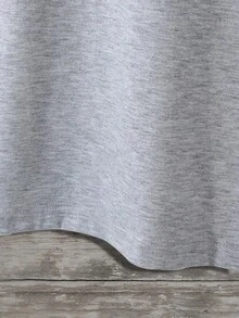 青少年男孩圣诞快乐！圣诞节 - 休闲、时尚、创意圣诞老人灯光设计印花短袖T恤，舒适贴身，适合圣诞派对和外出活动。 - 灰色 - 查看 6