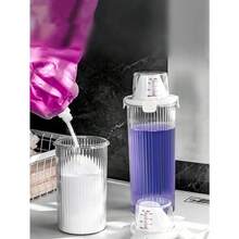 1pc Laundry Powder Storage Box, Large Capacity 1800ML/1350ML/800ML Laundry Bucket, Home Bathroom Bead-Shaped Plastic Bucket, Canister Laundry Powder Container, Laundry Powder Dedicated Storage Box, Convenient For Storing Detergent And Powder, Marked Lid For Accurate Dosing, Airtight And Moisture-Proof, Spout For Easy Pouring - Multicolor - View 12