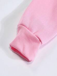 Lalippa Women's Minimalist Print Long Sleeve Regular Sweatshirt - Pink - View 5