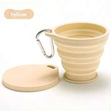 1件装可折叠水杯便携式母婴硅胶耐高温杯子可伸缩压缩迷你旅行杯 - 彩色 - 查看 9