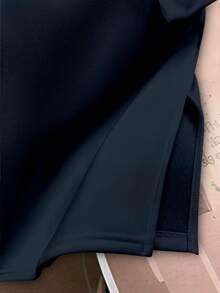 Resyla 女式羊毛连帽连衣裙，配有抽绳和纽约字母印花，长袖运动衫图案套装