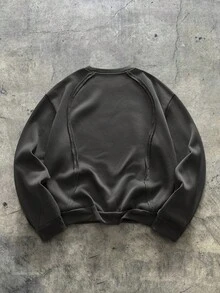 AXEPEAK Maglione casual girocollo a maniche lunghe da uomo con stampa geometrica e colore a contrasto, autunno/inverno