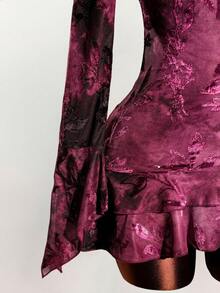 Amplova 夏季嬉皮风格女士透明低胸迷你连衣裙 - 彩色 - 查看 3