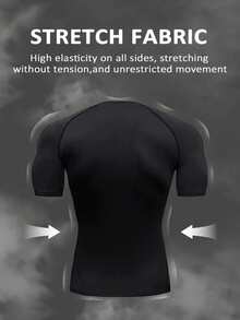 Gym Rark Set de 2 piezas de camiseta de manga corta casual y pantalones cortos con cordón para hombre - Negro - Ver 2