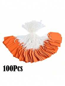 100/200/500个 35x22mm 牛皮纸卡片棉绳空白防水防撕裂白色价格标签 零售定价 珠宝礼品包装 派对婚礼回礼 商店用品 办公活动 商业工艺品展示 商品陈列 - 彩色 - 查看 5