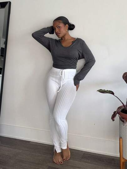 Tyla Gomez Women's Versatile Split Hem Leggings