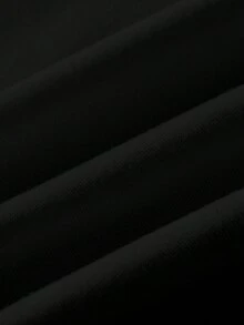 Attitoon 大码女式宽松半拉链高领黑色抓绒卫衣，适合秋冬季节，复古美式休闲风，1997印花，秋季卫衣图案 - 黑色 - 查看 4