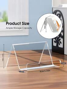 1PC Acrylic Card Holder Display Stand Transparent Card Frame Desktop Plastic Card Storage Box Organizer
