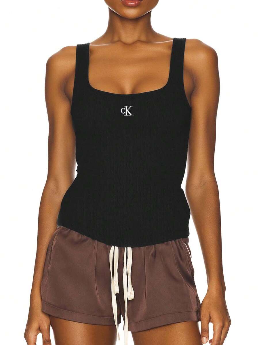 Calvin Klein Women's Tank Top Black - Ck Black - View 1