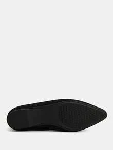 Ressula Women's Fashion Pointed Toe Casual Flat Shoes For Daily Wear - Black - View 3