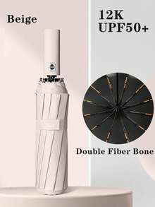 24根伞骨全自动遮阳伞，夏季降温，沙滩旅行两用。 - 彩色 - 查看 1