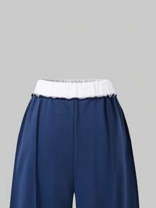 SHEIN 女童字母印花连帽棒球夹克和休闲运动裤套装 - 彩色 - 查看 6